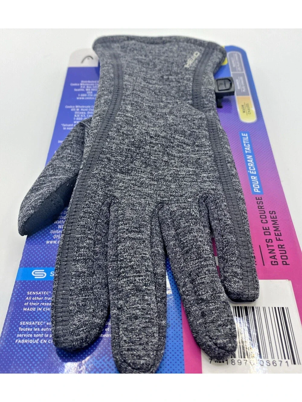 Head Women's Touchscreen Running Gloves Gray